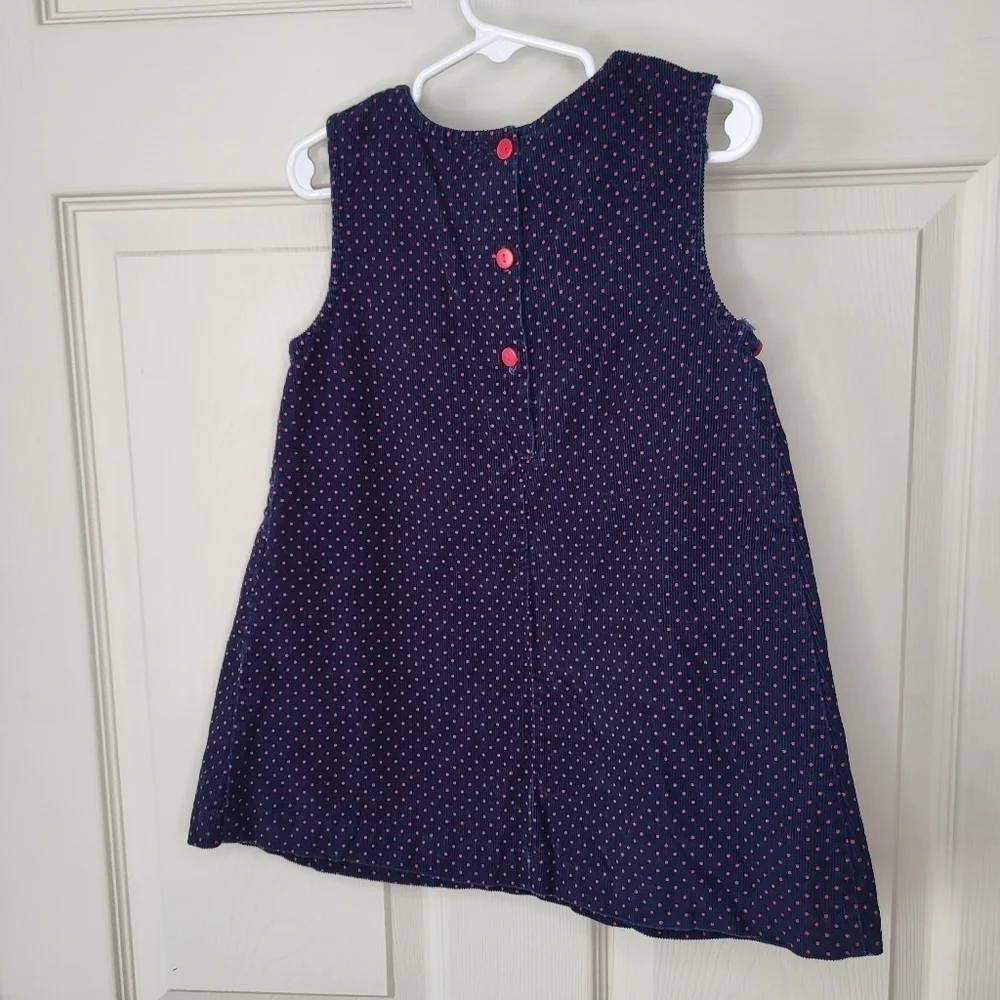 Samantha Says Toddler Girl Navy Blue‎ Corduroy Jumper Dress 4T